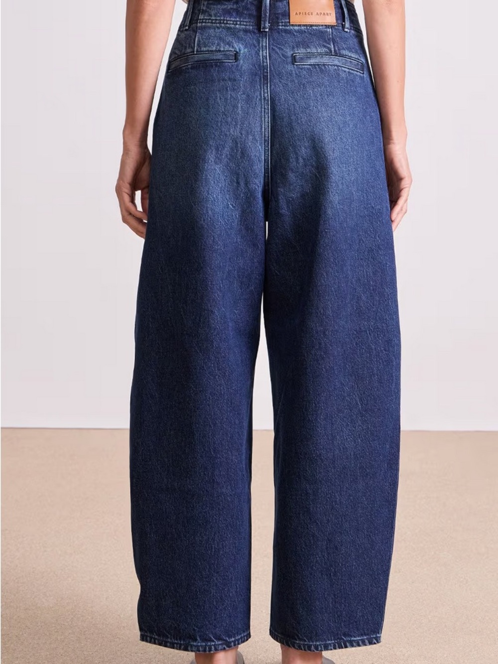 NWOT Apiece Apart Bari Jean Delta Wash Barrel Jeans High Waist Cotton Size 25 - Picture 2 of 10